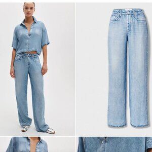 rag & bone Light Blue Denim JOGGERS
